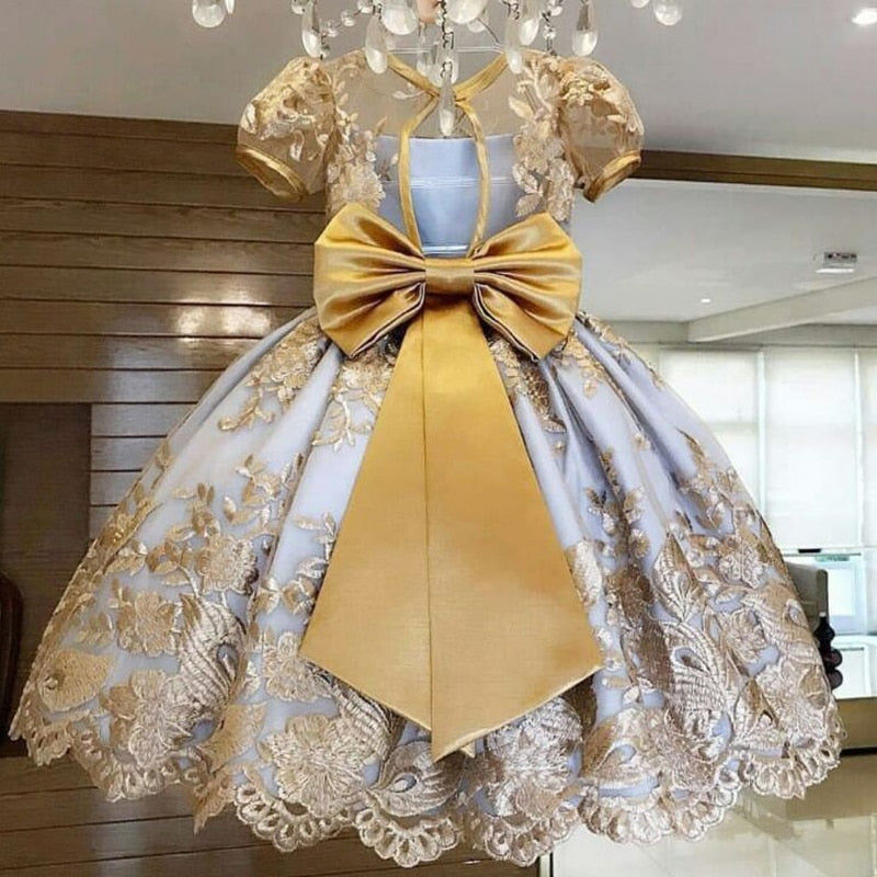 Girls Dress Elegant New Year Princess