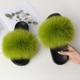 Flip Flop Women Fur Slipper