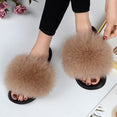 Flip Flop Women Fur Slipper