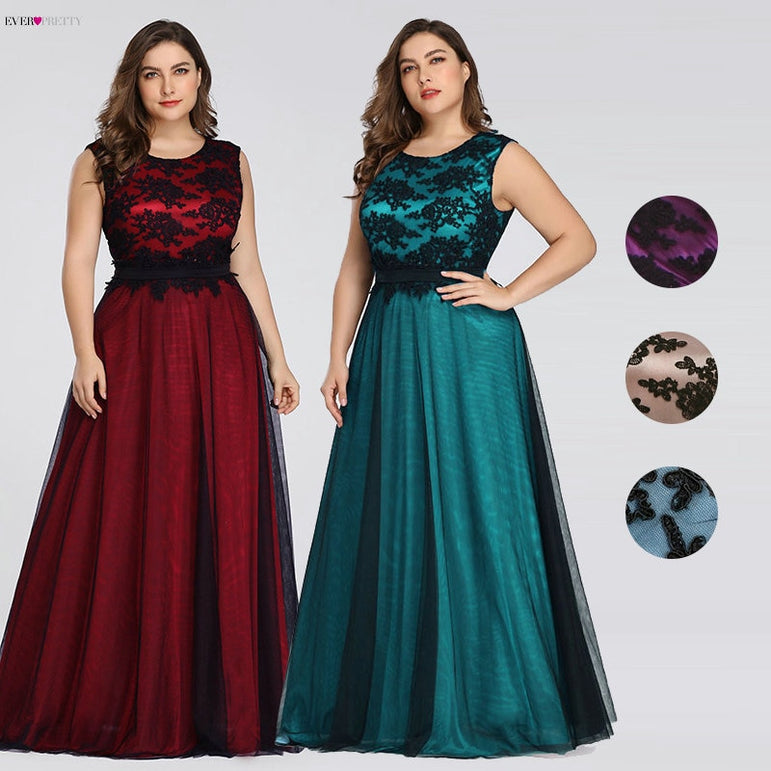 Plus Size Bridesmaid Elegant Dress