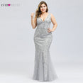 Maxi Evening Long Sequined Dress