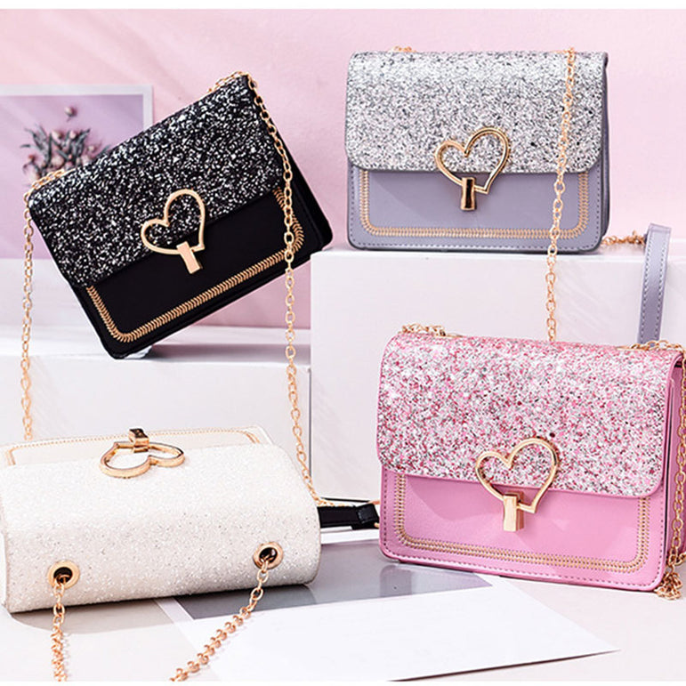 Cross body Bags for Women heart Buckle