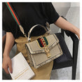 Crocodile Print Flap Bags For Women Leather