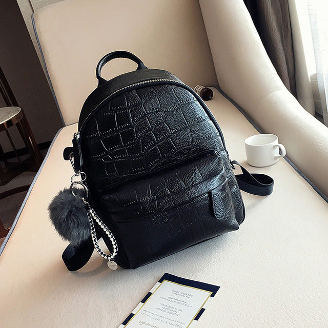 PU Leather Cute Small Backpack