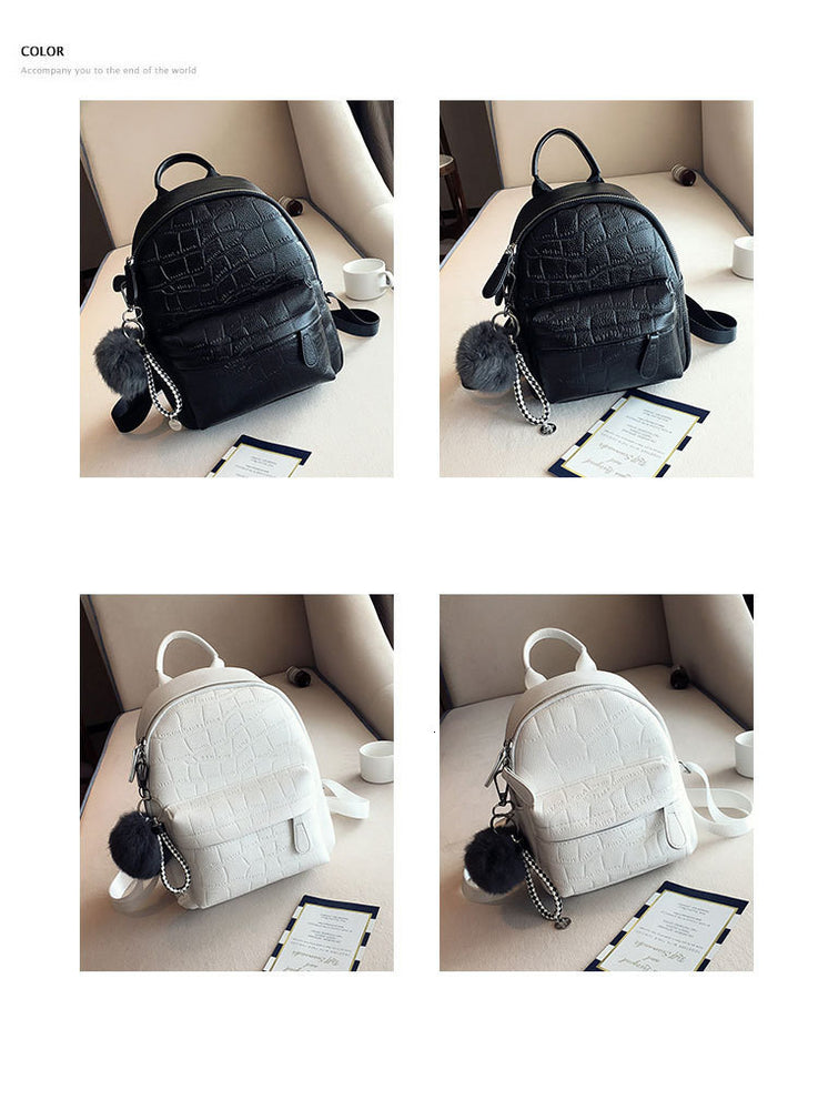 PU Leather Cute Small Backpack