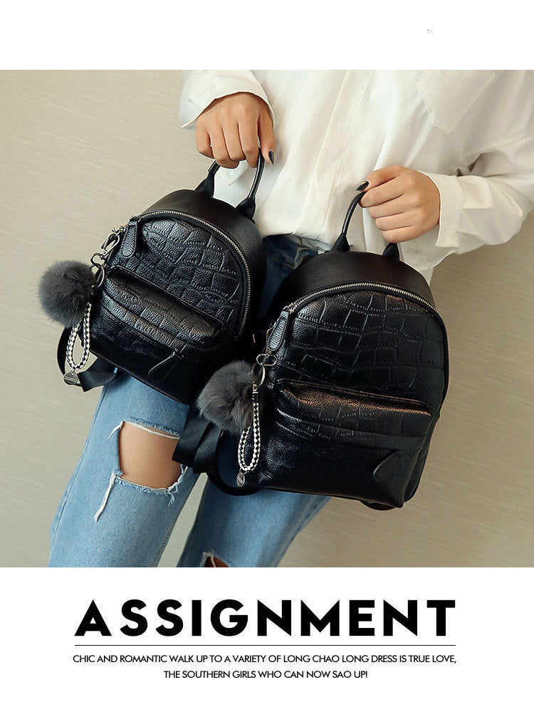 PU Leather Cute Small Backpack