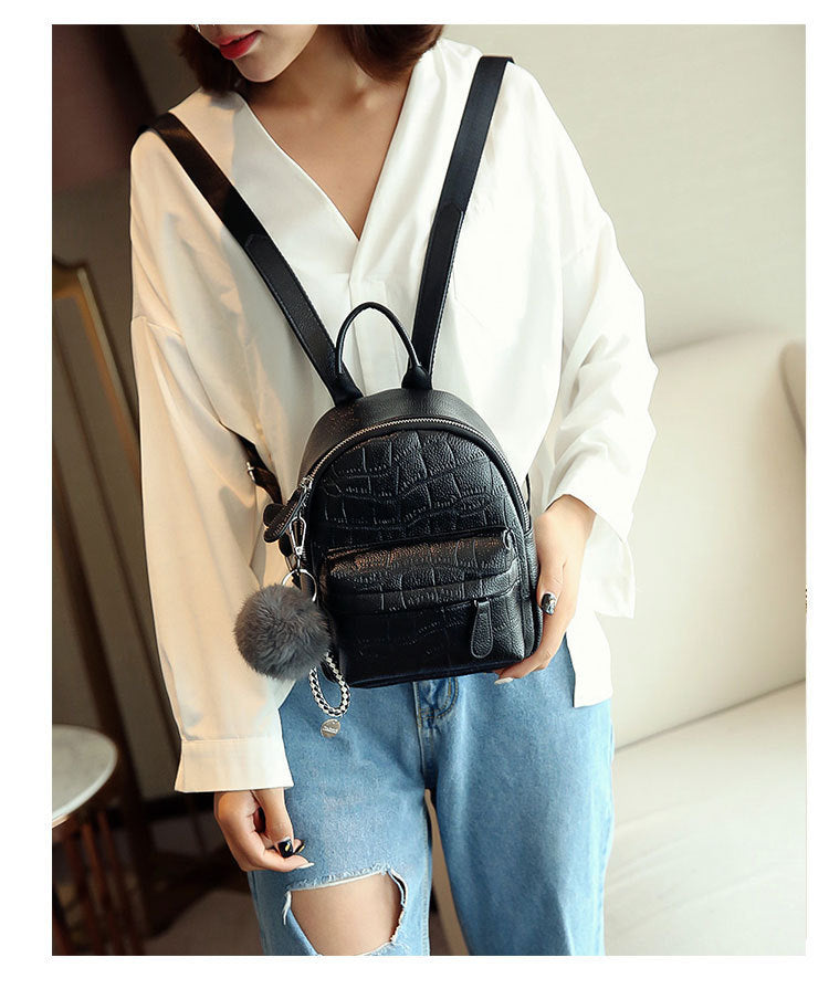 PU Leather Cute Small Backpack