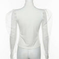 Women's Sheer Mesh See-through Blouse