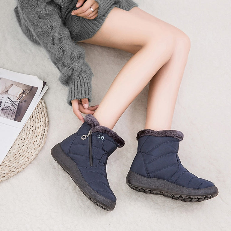 Snow Boots Warm Short Fur Plush Ankle