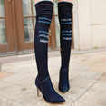 Winter Women High Heels jean boot