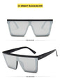 Flat Top Sunglasses Women Brand Designer Square Shades