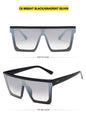 Flat Top Sunglasses Women Brand Designer Square Shades