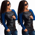 Leather Shirt Tops Ladies Casual