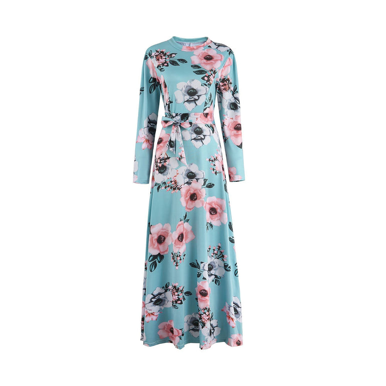 Plus Size Spring Autumn Womne's Dress Bohomia