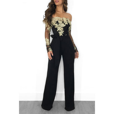 Jumpsuit Women Sexy Off Shoulder Slash