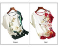 Women Silk Satin Blouses Casual