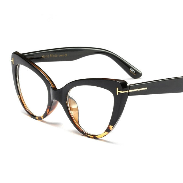 High Quality Transparent  Women Cat Eye Eyeglasses