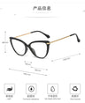 Transparent  Women Cat Eye Eyeglasses