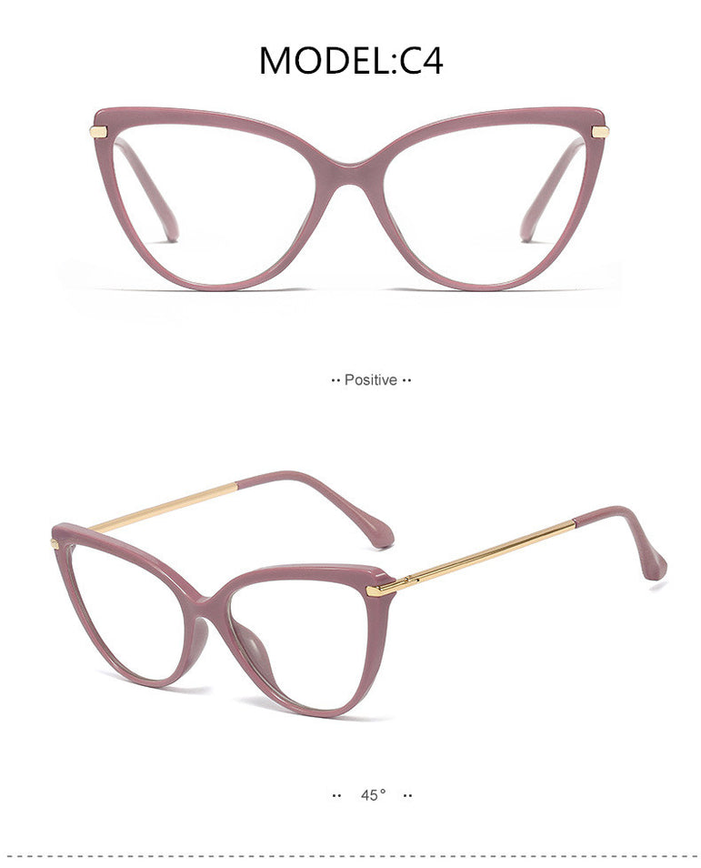 Transparent  Women Cat Eye Eyeglasses