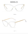 Transparent  Women Cat Eye Eyeglasses