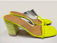 Transparent High Heel Slippers Candy Color