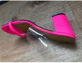 Transparent High Heel Slippers Candy Color