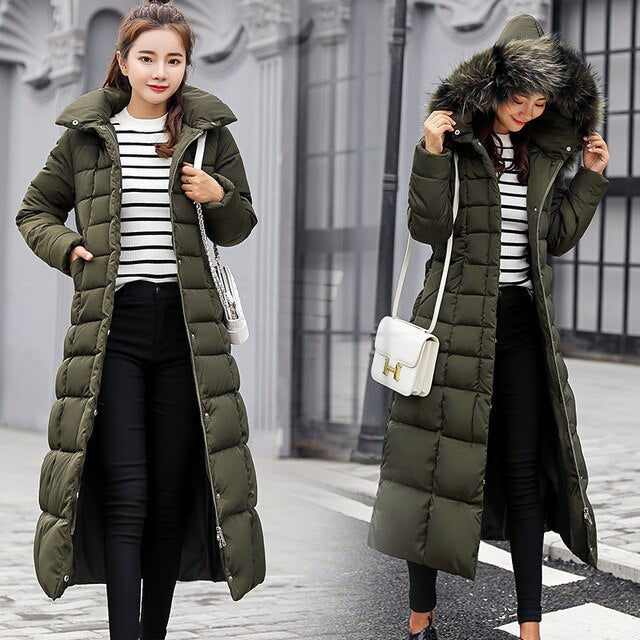 Padded Jacket  long Fashion Winter Coat