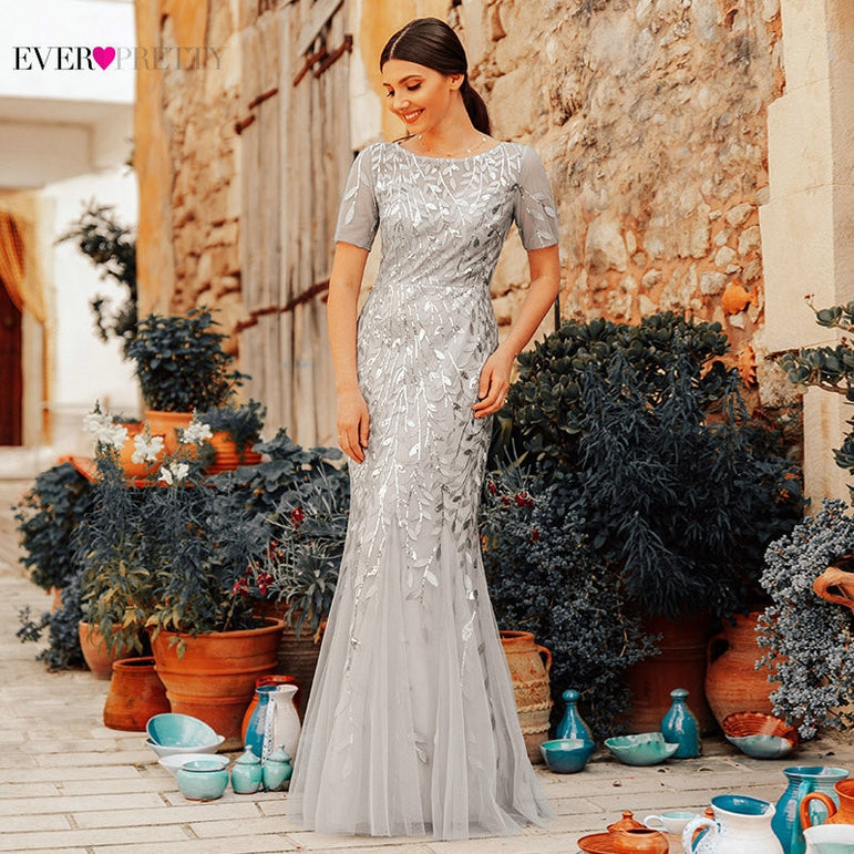 Maxi Evening Long Sequined Dress