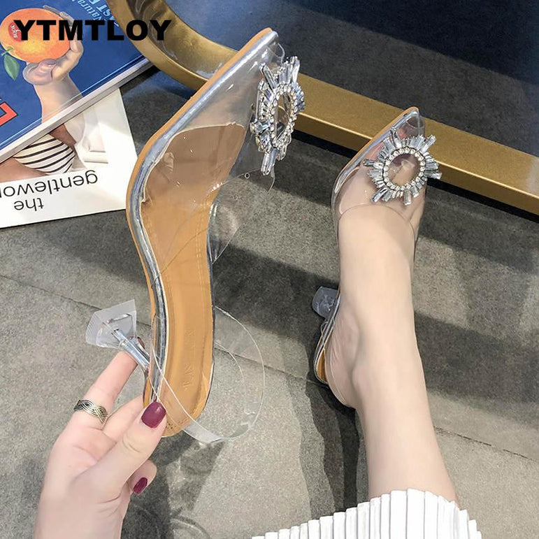 Luxury Transparent High Heels Sexy Pointed