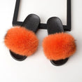 Fur Slippers Women Real Fox 2020