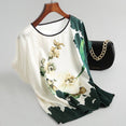 Women Silk Satin Blouses Casual