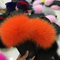 Hot Fur Slippers Women Fox Fluffy