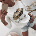 Lips Long Sleeve Women Blouse