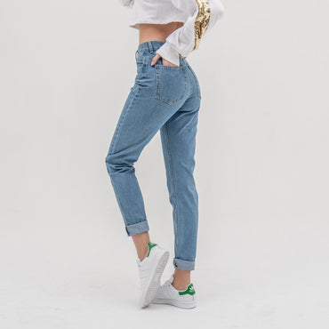 Jeans pants women high waist push up