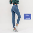 Jeans pants women high waist push up