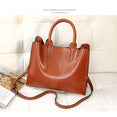 Leather Handbags Big Women Bag