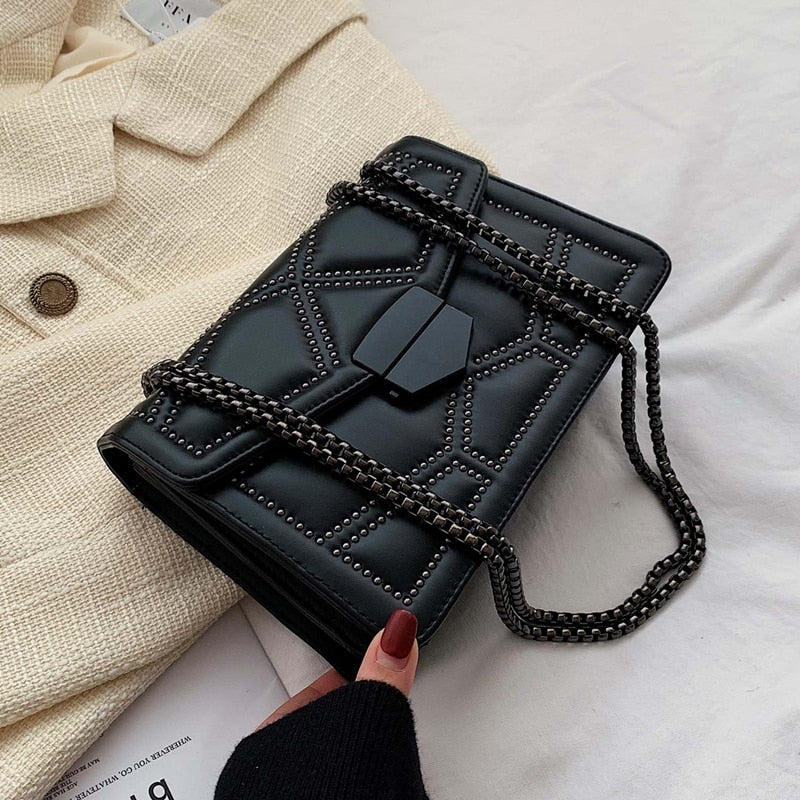 Rivet Chain Small Crossbody Bags