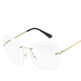 Luxury Rimless Sunglasses Oversized