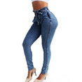 High Waist Jeans Slim Stretch Denim