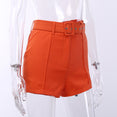 Women's clothing cardigan jacket shorts suit