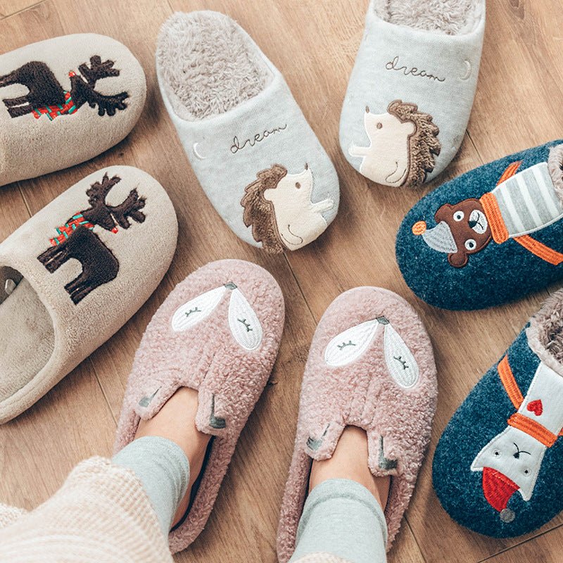 Cute Animal Indoor Warm Slippers