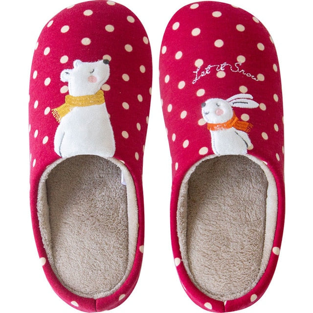 Cute Animal Indoor Warm Slippers