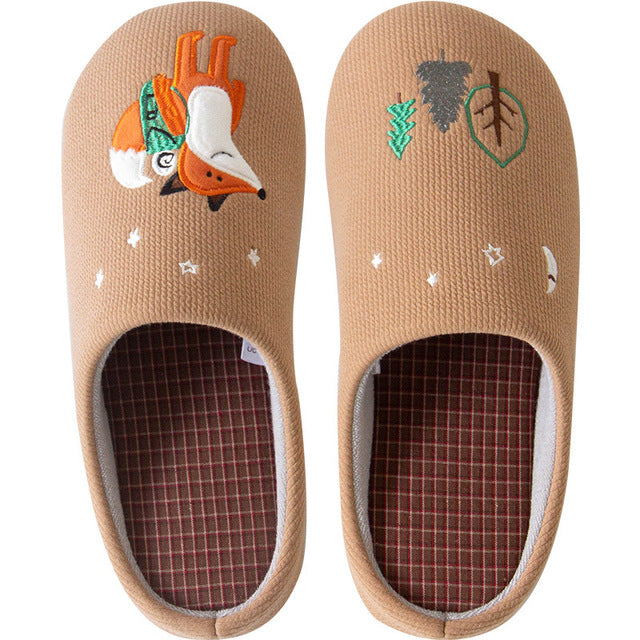 Cute Animal Indoor Warm Slippers