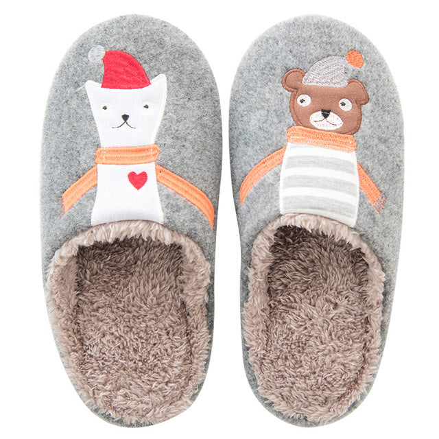 Cute Animal Indoor Warm Slippers