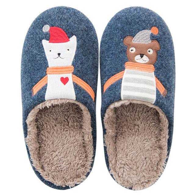 Cute Animal Indoor Warm Slippers