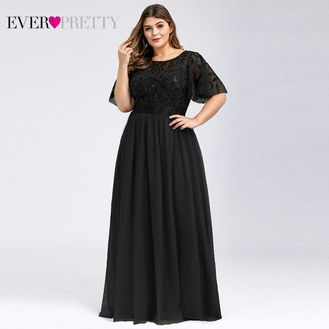 Evening Dresses Long O-Neck Formal