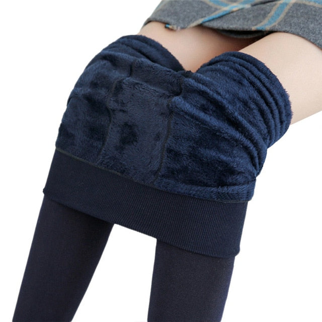 Slim Warm Leggings Thick Elastic Velvet