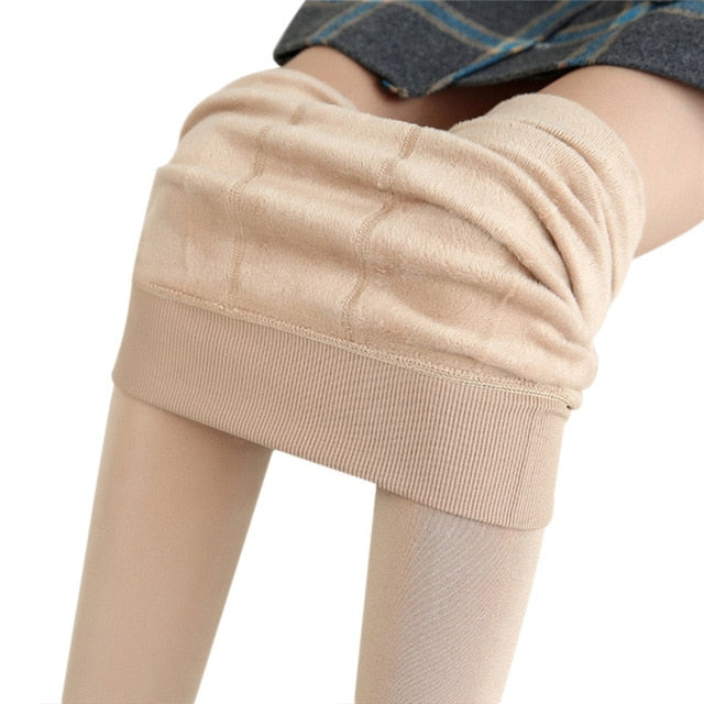 Slim Warm Leggings Thick Elastic Velvet