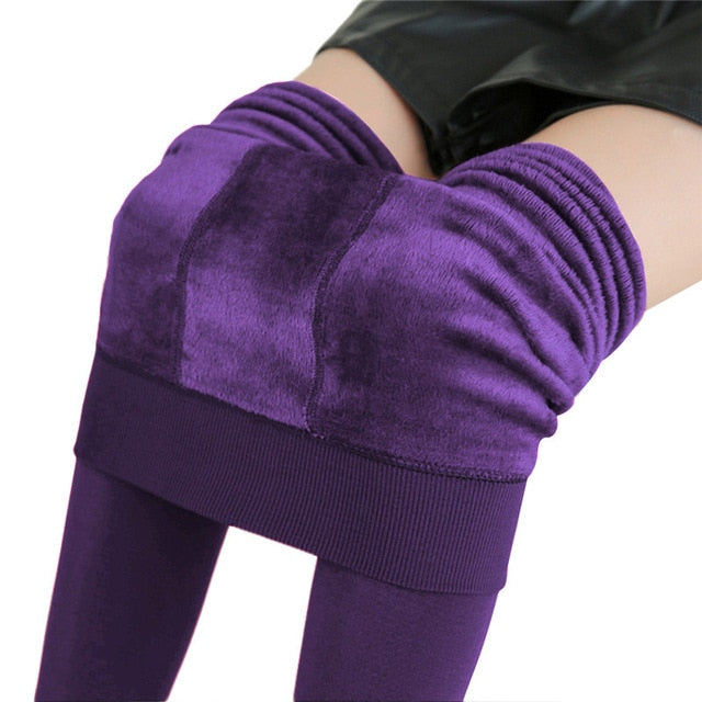 Slim Warm Leggings Thick Elastic Velvet