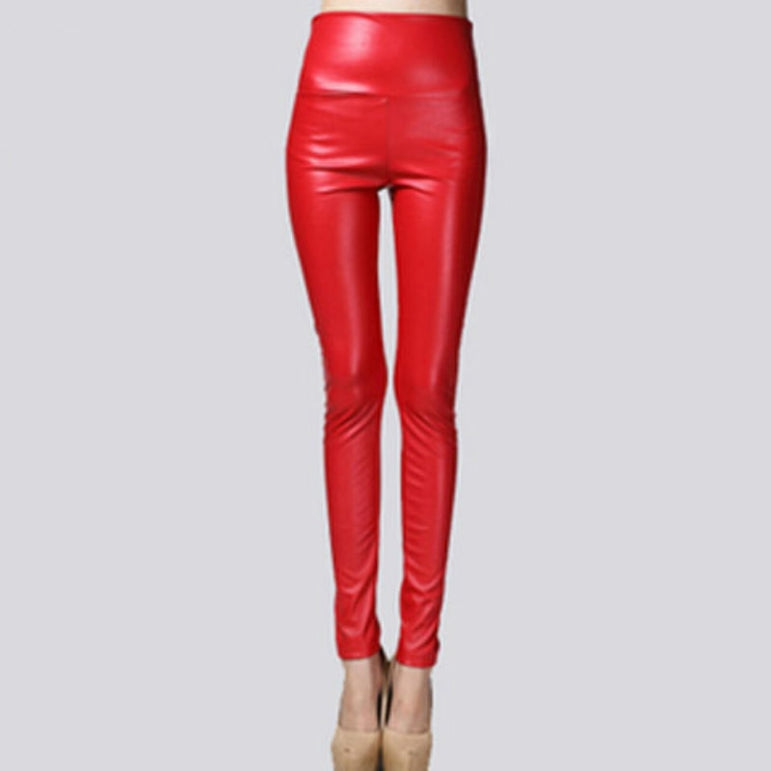 LeatherThin Velvet Pants Female Sexy